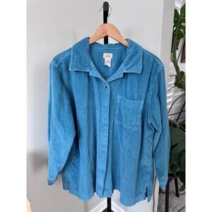 L.L. Bean Corduroy Button Up Shirt Jacket Womens